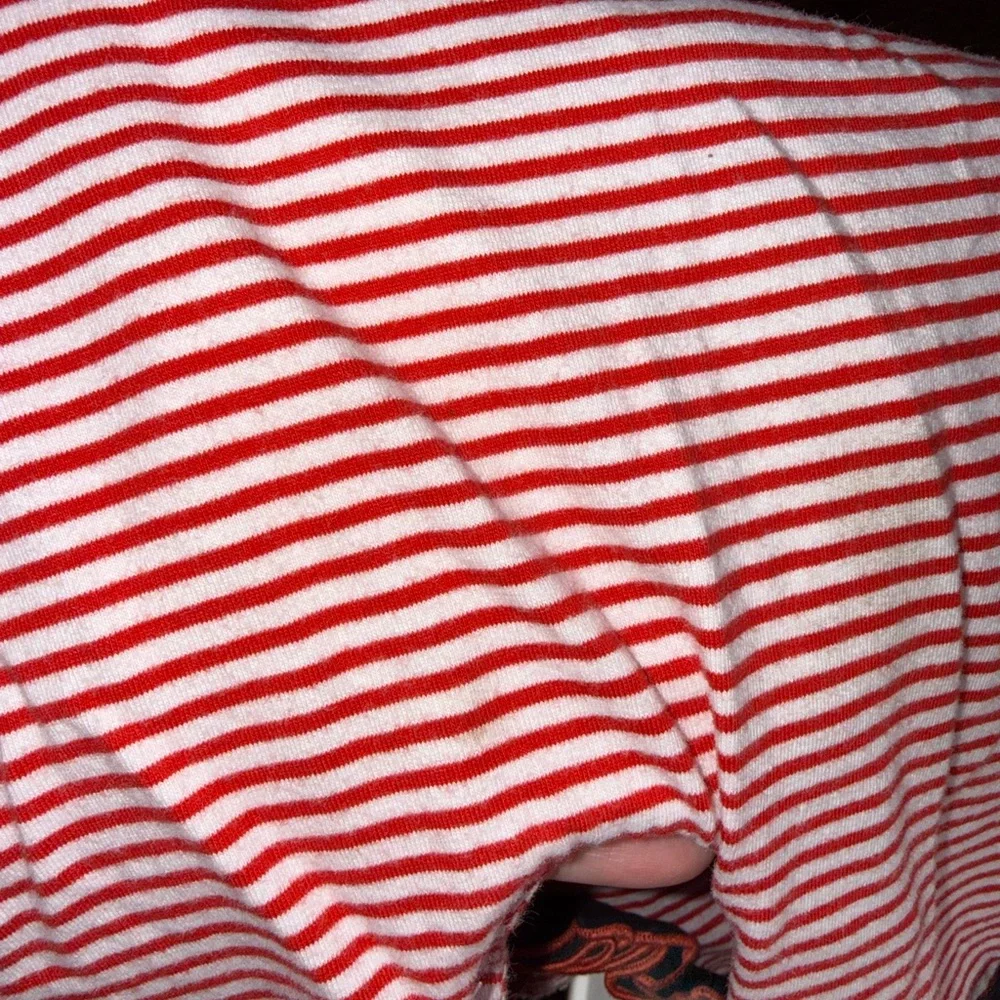 Disney Striped Red and Black Kids Ruffle Romper, Minnie Mouse - Picture 2 of 2